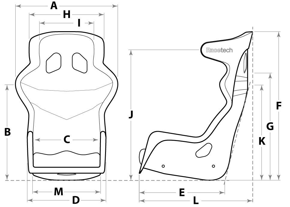 Seat Dimensions Key