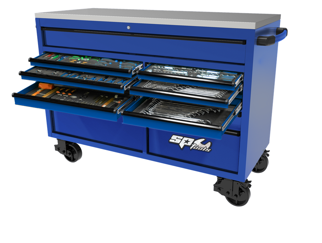 465PC TOOLKIT METRIC/SAE - 13 DRAWER BLUE/BLACK USA SERIES