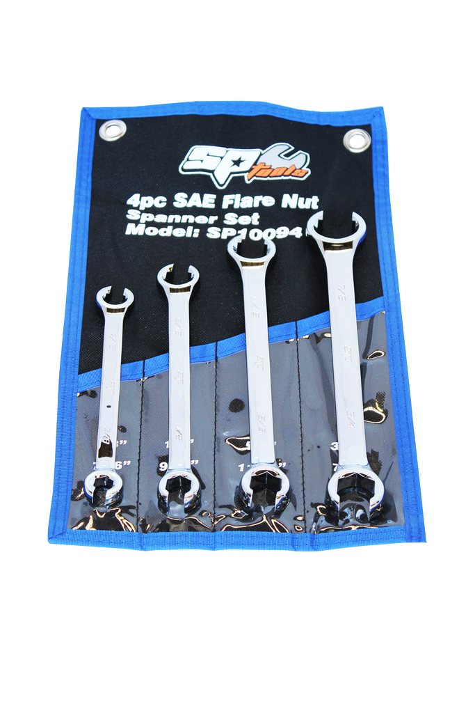 SET SPANNER FLARE NUT 4PC SAE SP TOOLS