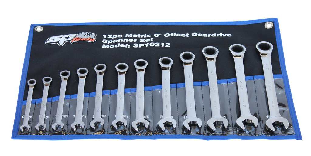 SET SPANNER ROE GEARDRIVE 12PC METRIC SP TOOLS