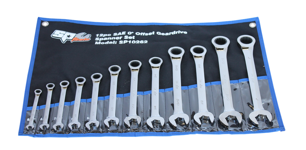 SET SPANNER ROE GEARDRIVE 12PC SAE SP TOOLS