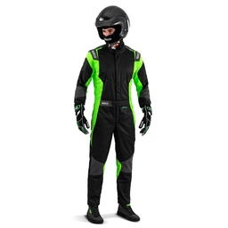 [SPA00115548NRVF] Sparco Futura Race Suit (Black / Fluro Green, 48)