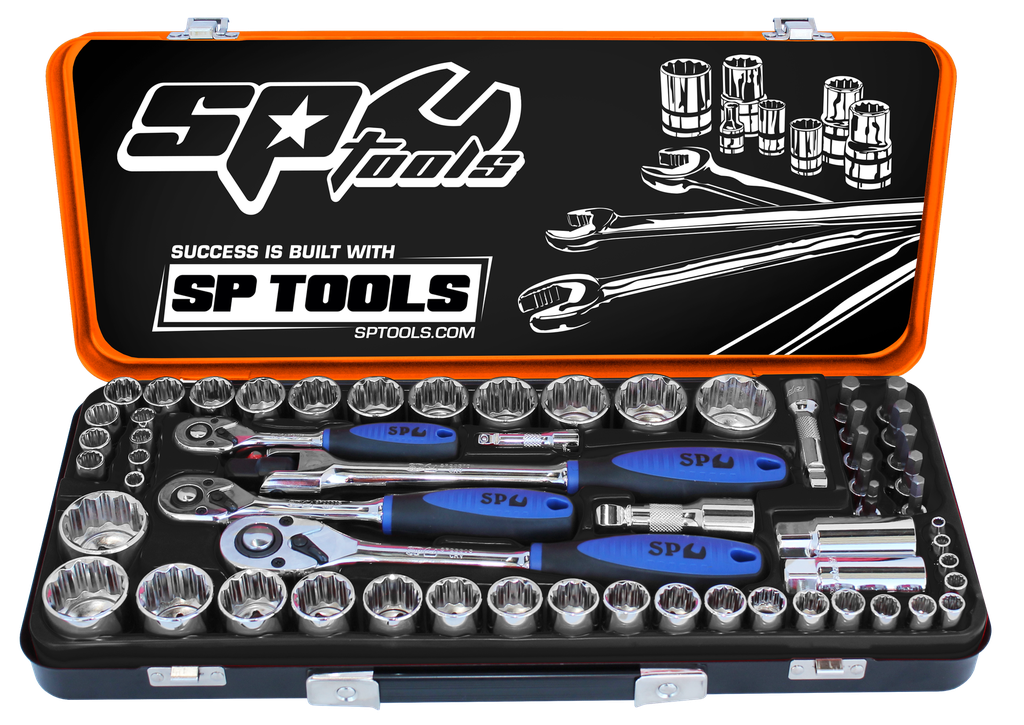 SOCKET SET 1/4&quot;-3/8&quot;-1/2&quot; DR 12PT 59PC METRIC/SAE