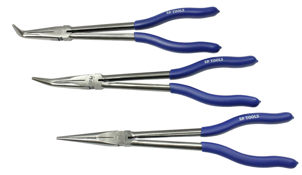 PLIER SET 3PC LONG HANDLE 275MM 0, 45 &amp; 90 DEGREE