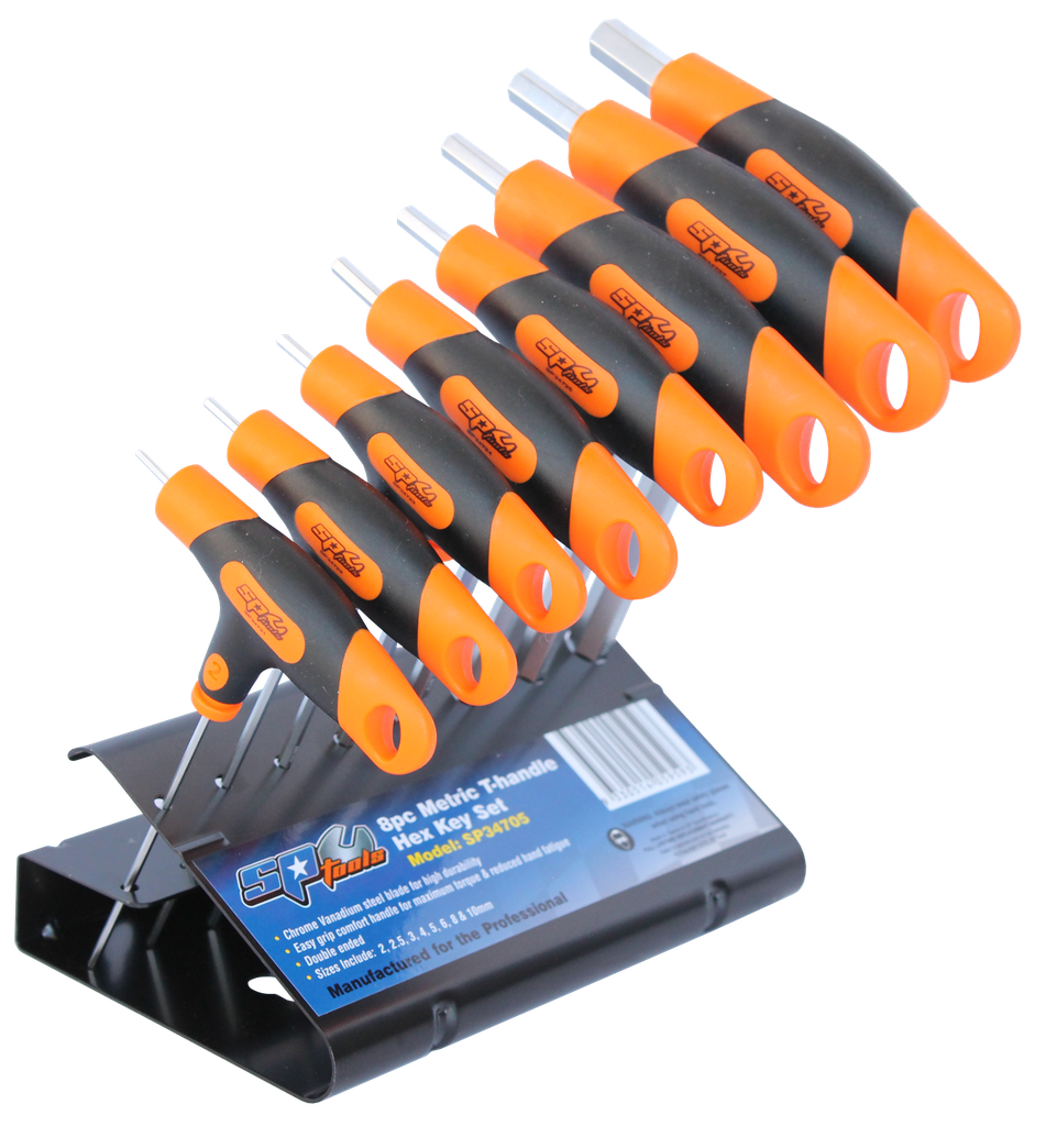 HEXKEY T-HANDLE 8PC METRIC SET