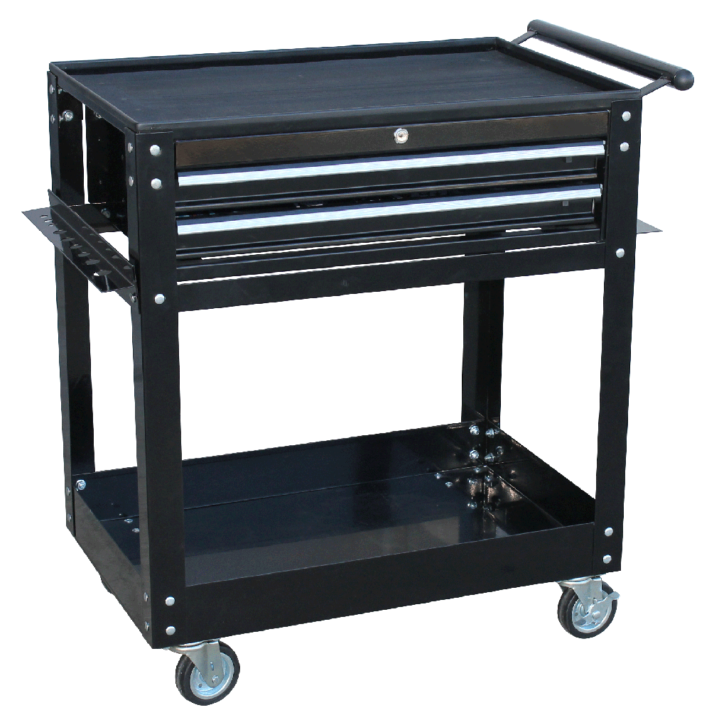 TROLLEY BLACK CUSTOM 2 DRAWER