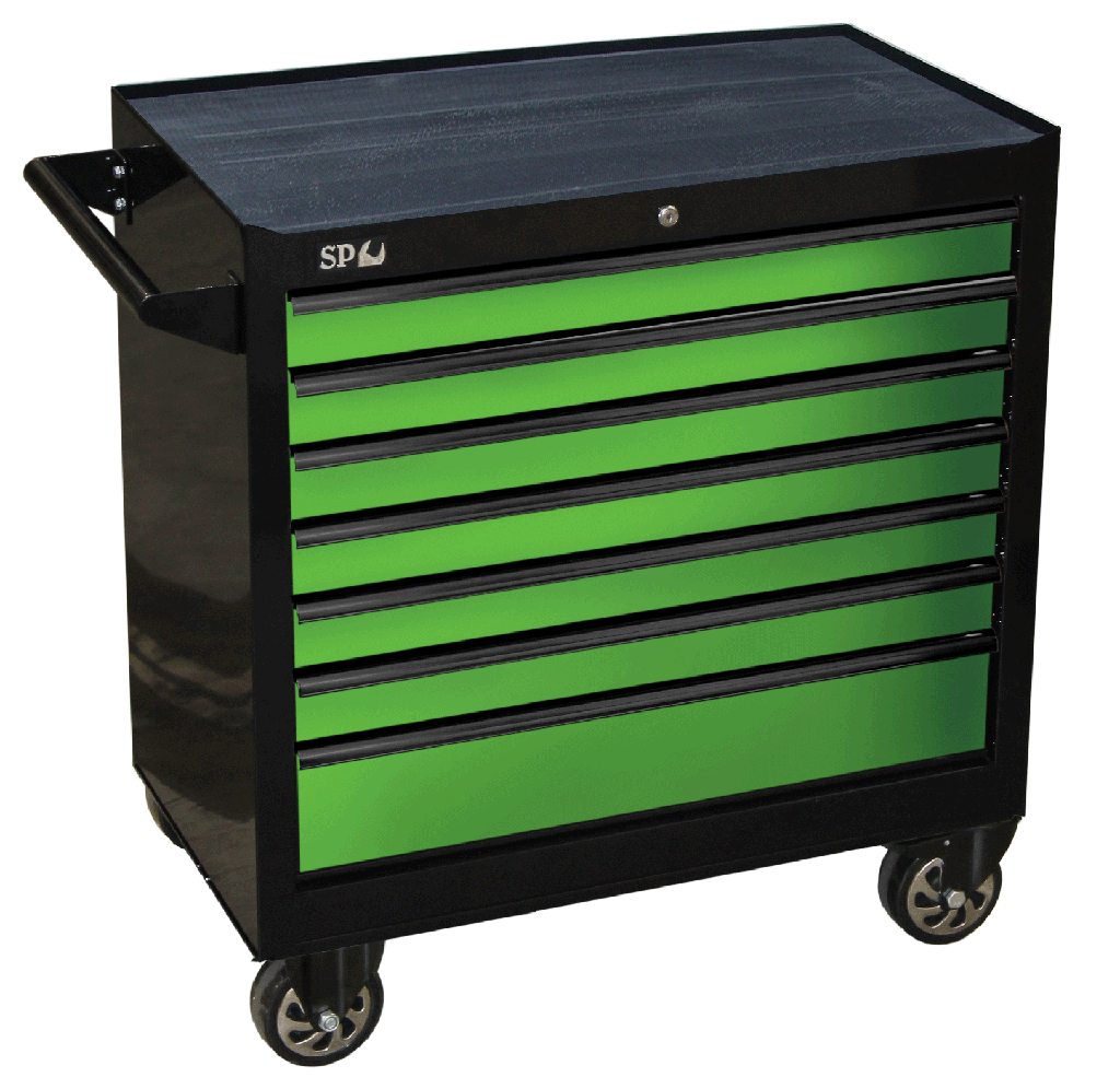 ROLLER CAB BLACK/GREEN 7 DRAWER CUSTOM SUMO