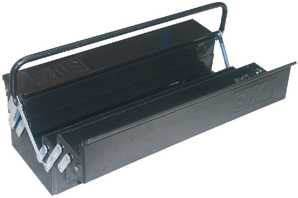 TOOL BOX BLACK CUSTOM CANTILEVER 5 TRAY