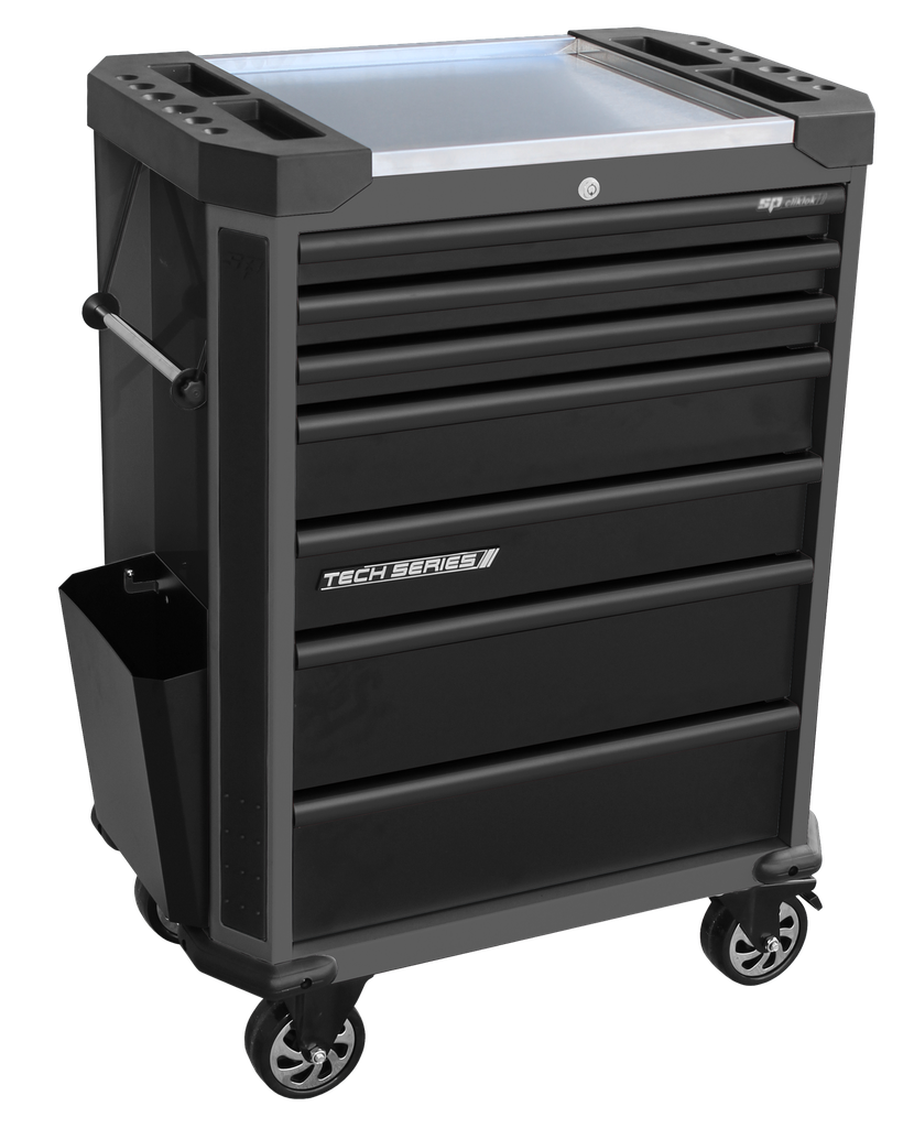 ROLLER CAB 7 DRAWER DIAMOND BLACK TECH SERIES