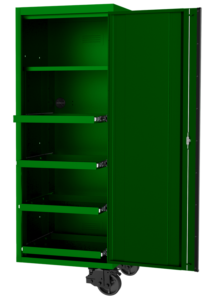 LOCKER SIDE USA5972 4 SHELF GREEN/BLACK