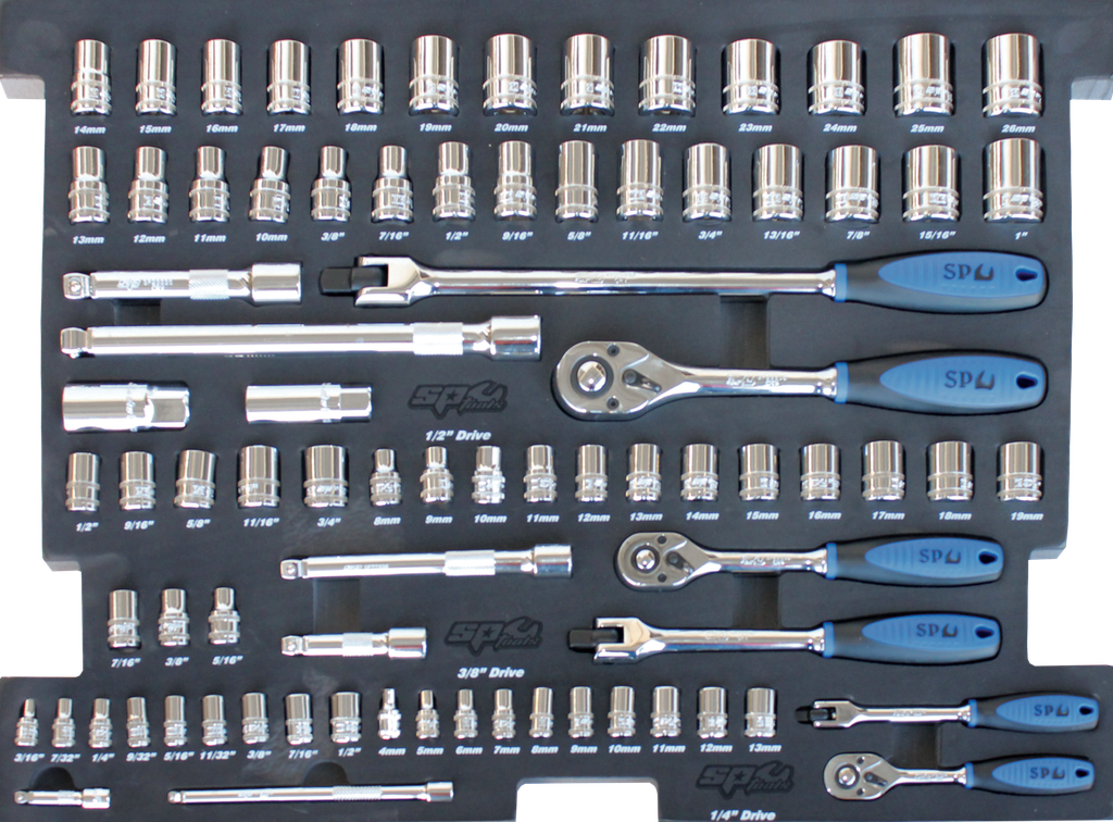 EVA TOOLKIT 81PC METRIC/SAE SOCKET &amp; ACCESSORIES