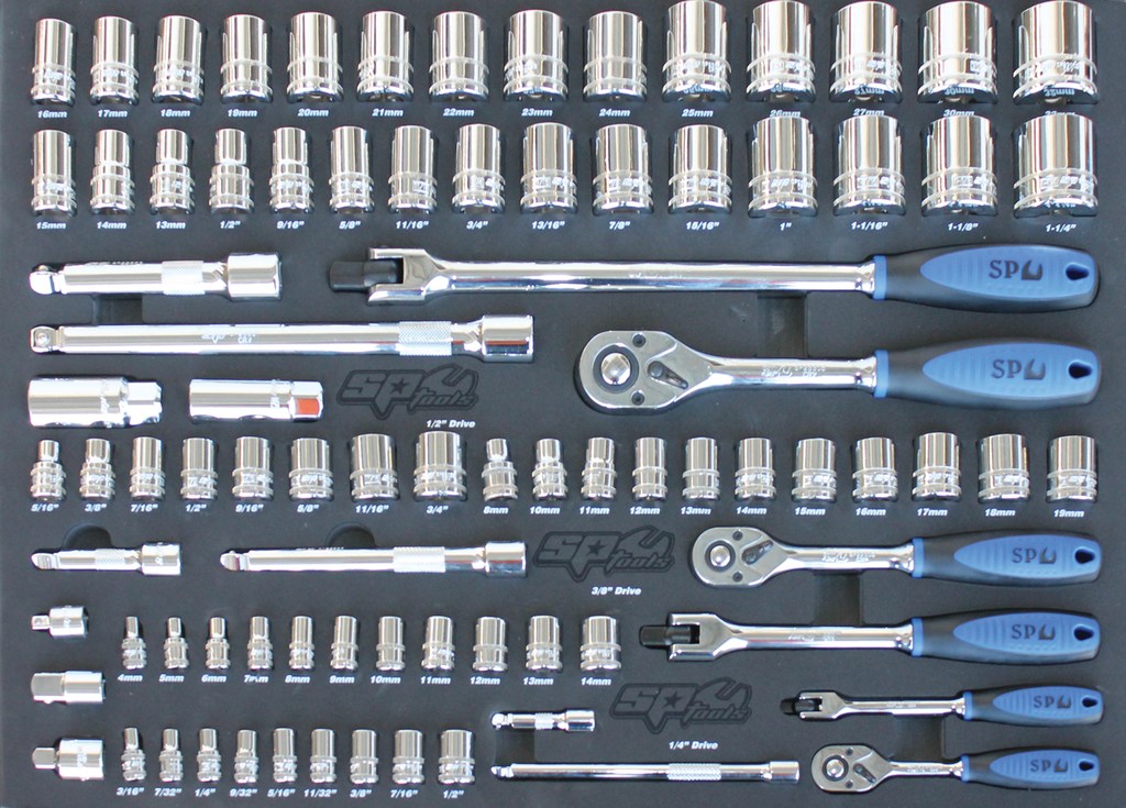 EVA TOOLKIT 85PC METRIC/SAE SOCKET &amp; ACCESSORIES