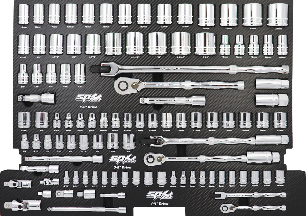 EVA TOOLKIT 105PC METRIC/SAE SOCKET &amp; ACCESSORIES