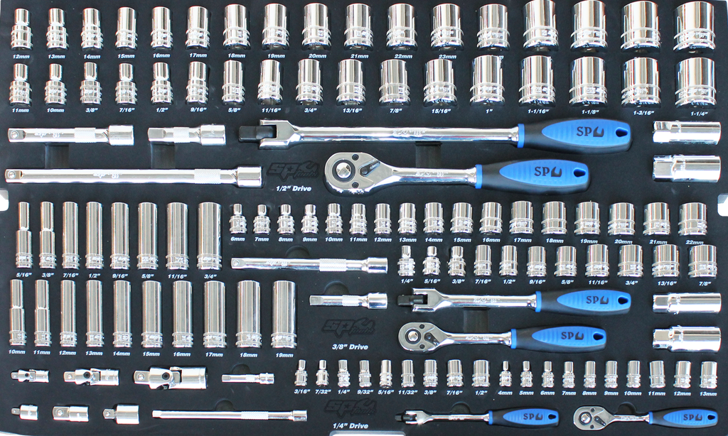 EVA TOOLKIT 122PC METRIC/SAE SOCKET &amp; ACCESSORIES