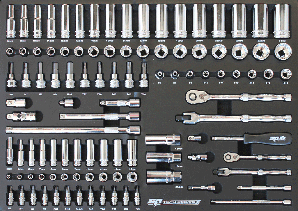 EVA TOOLKIT 106PC METRIC SOCKET &amp; ACCESSORIES