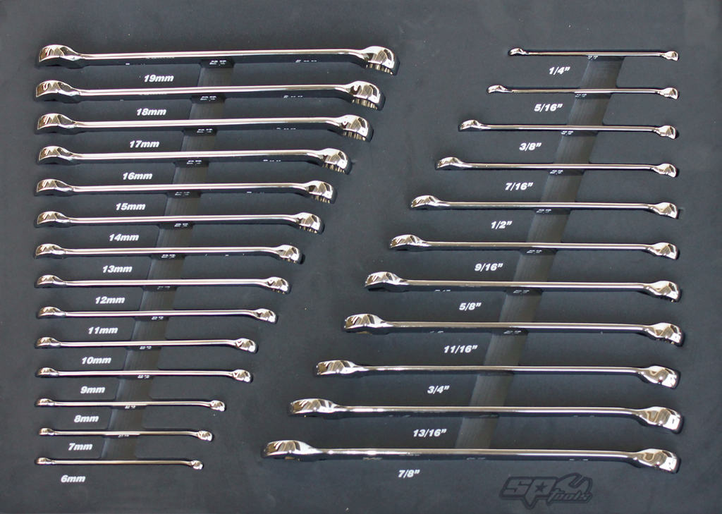 EVA TOOLKIT 25PC METRIC/SAE ROE SPANNERS