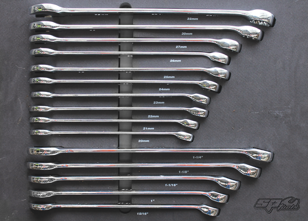 EVA TOOLKIT 15PC METRIC/SAE LARGE ROE SPANNERS