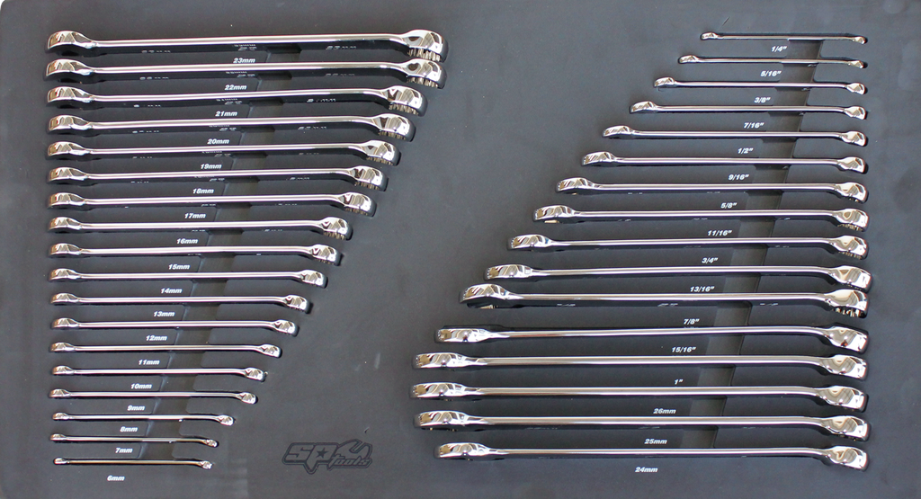 EVA TOOLKIT 34PC METRIC/SAE ROE SPANNERS