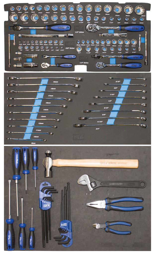 TOOLKIT TO SUIT SP40101 TOOL BOX - 133PCS MET/SAE