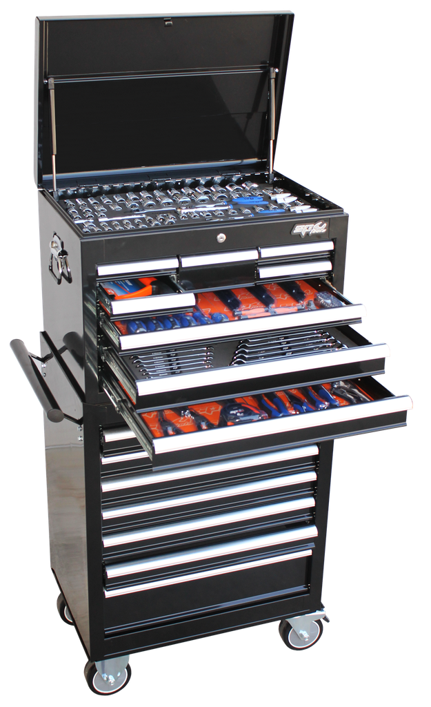 TOOLKIT 303PC METRIC/SAE - BLACK 15 DRAWER CUSTOM