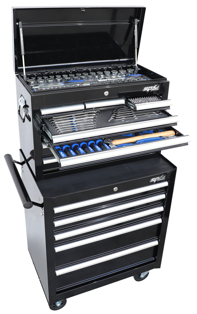 TOOLKIT 206PC METRIC/SAE - BLACK 12 DRAWER CUSTOM