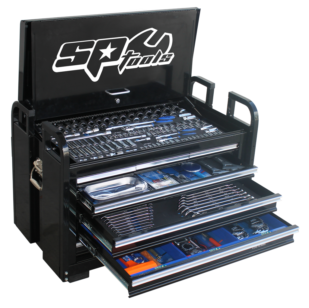 TOOLKIT 413PC METRIC/SAE - BLACK 7 DRAWER FIELD SE