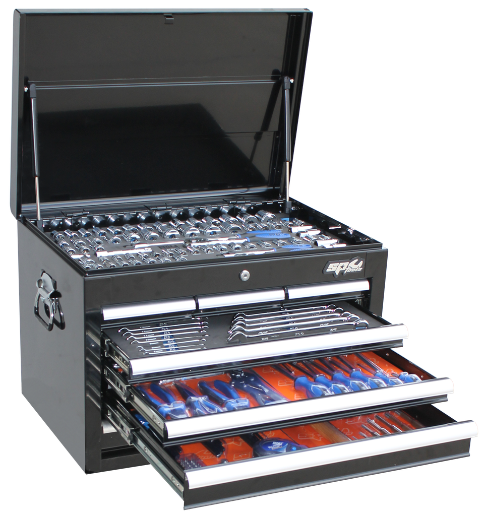 TOOLKIT 218PC METRIC/SAE - BLACK 7 DRAWER CUSTOM