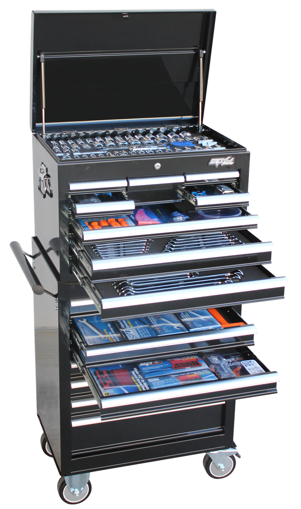 TOOLKIT 625PC METRIC/SAE - BLACK 14 DRAWER CUSTOM