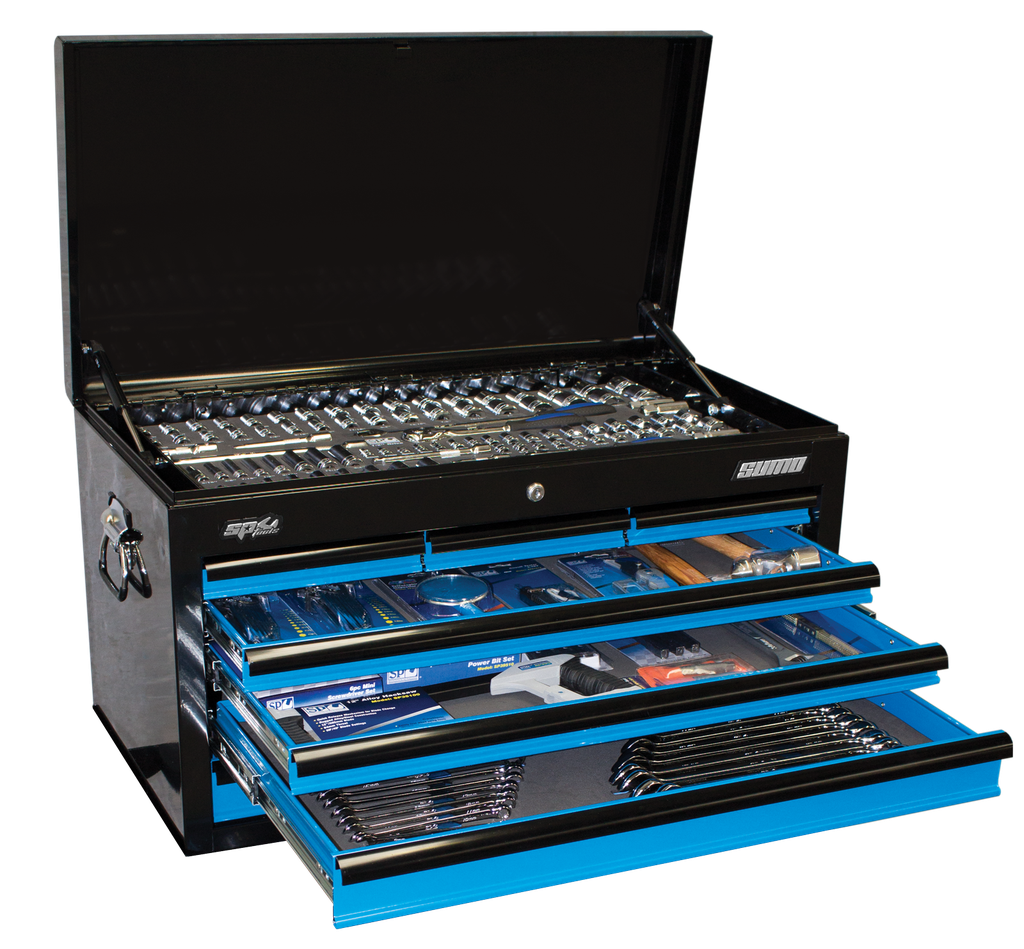 TOOLKIT 409PC METRIC/SAE - BLACK/BLUE 7 DR SUMO