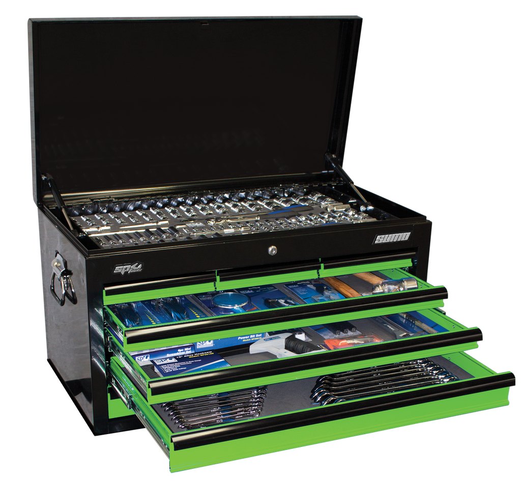 TOOLKIT 409PC METRIC/SAE - BLACK/GREEN 7 DR SUMO