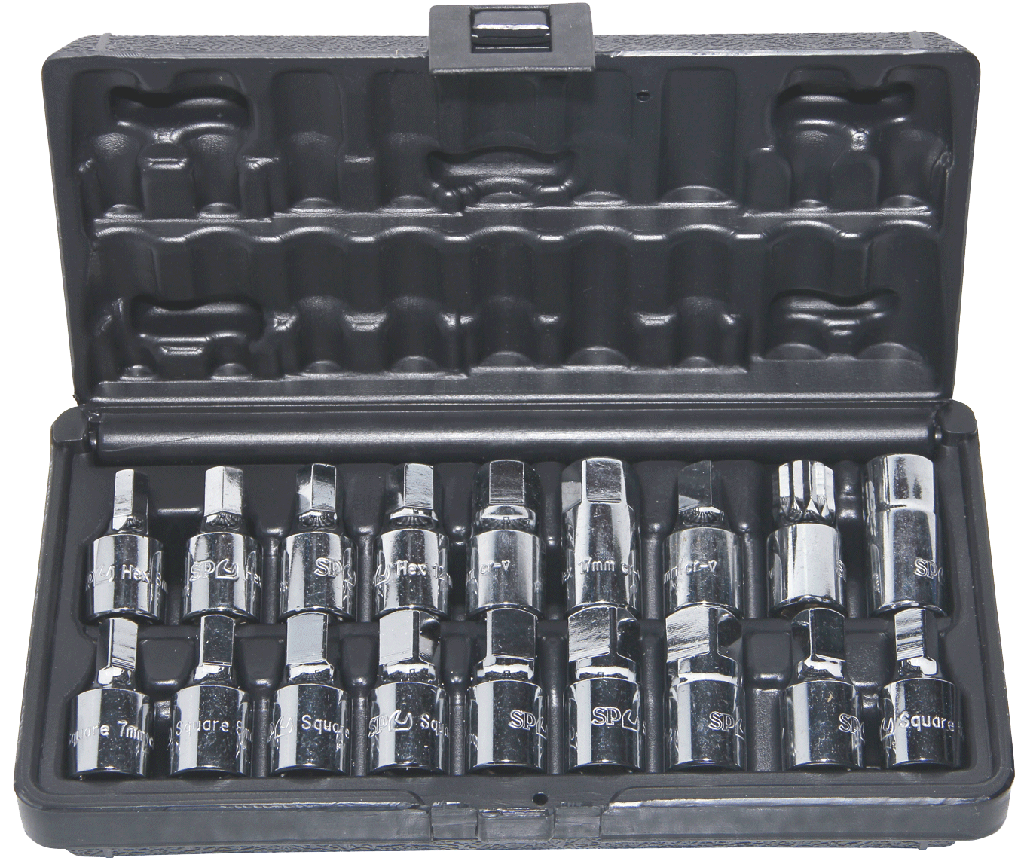 OIL DRAIN PLUG KEY SET 3/8&quot; -18PCS