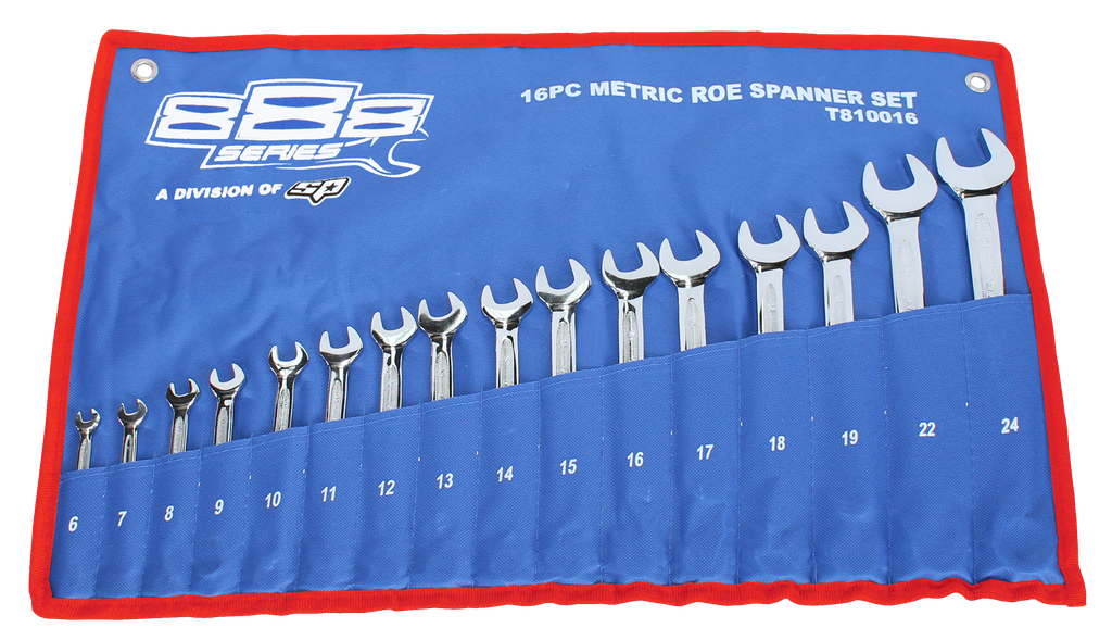 SPANNER SET ROE METRIC 16PC