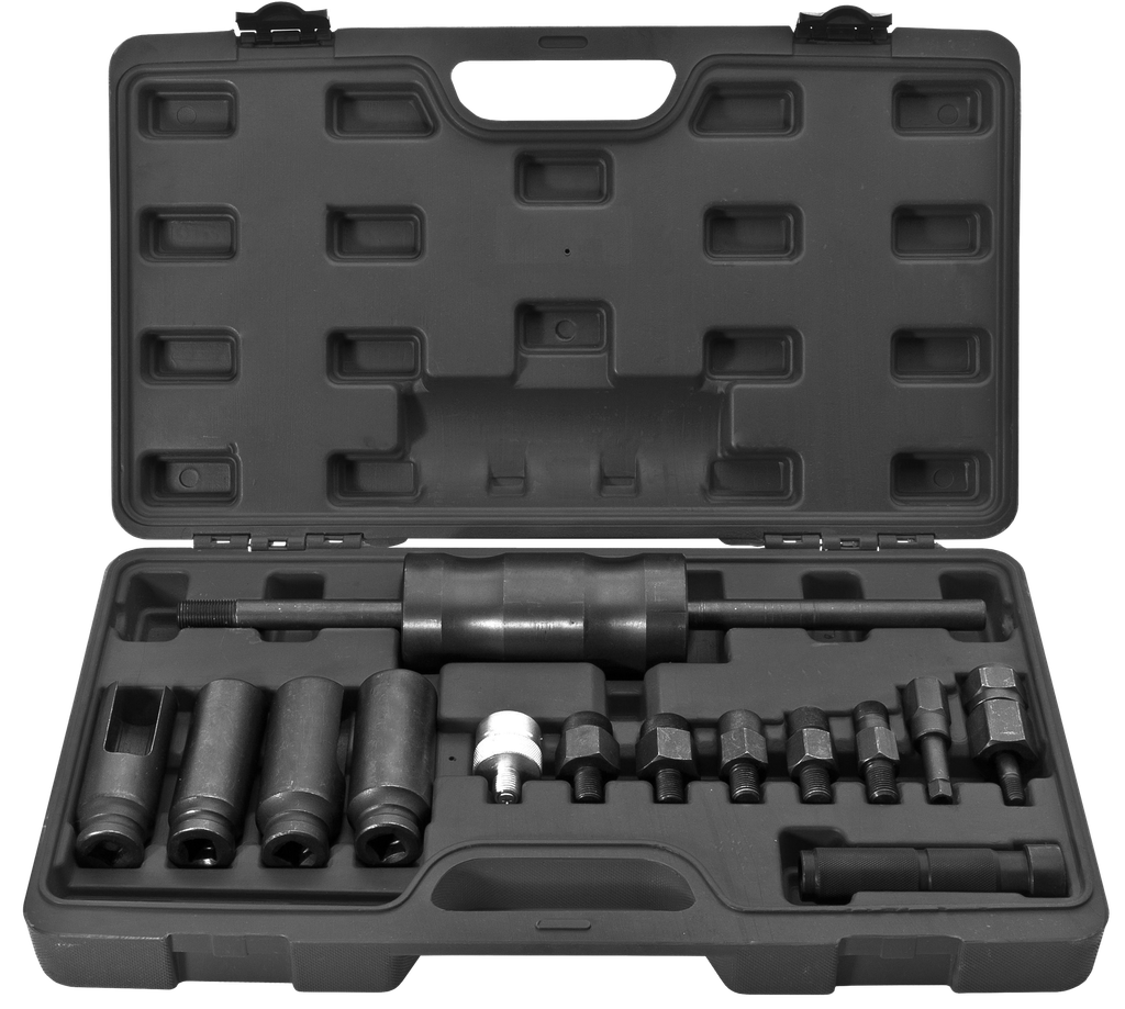 DIESEL INJECTOR EXTRACTOR SET 14PC W/- SLIDE HAMMER