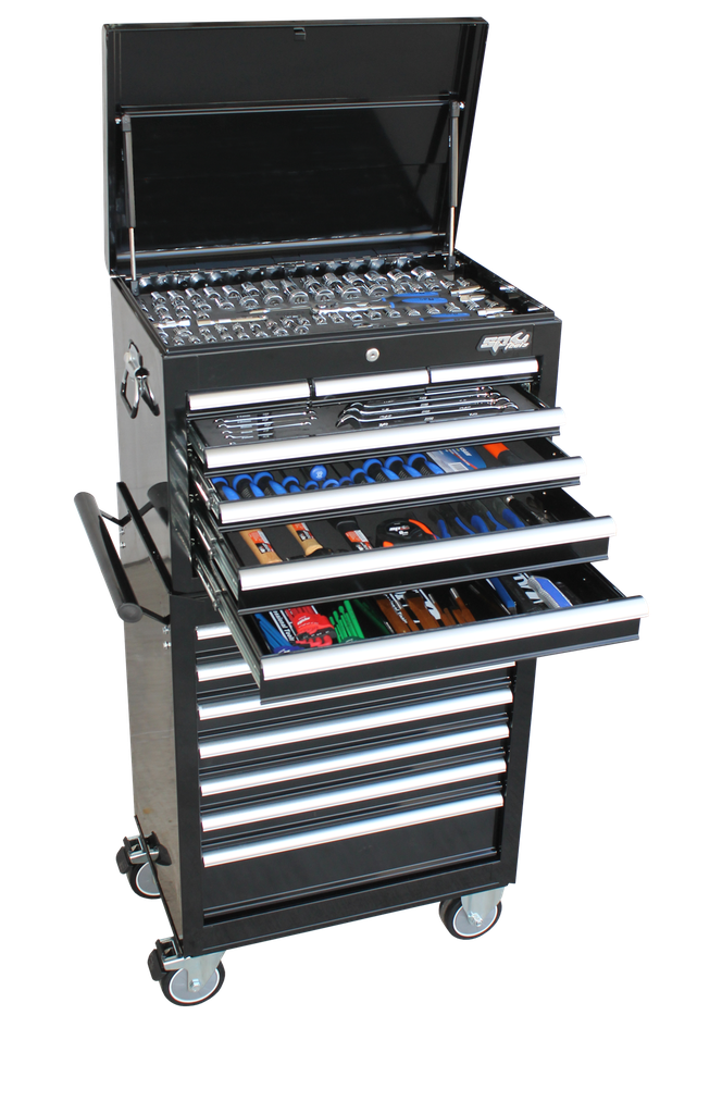 TOOLKIT 244PC METRIC/SAE - BLACK 15 DRAWER CUSTOM