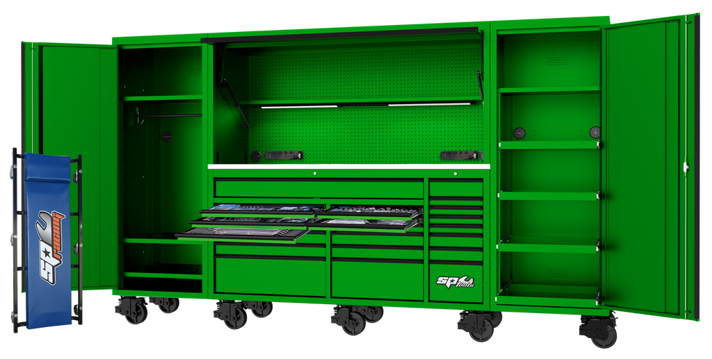 TOOLKIT 707PC METRIC/SAE GREEN - 21 DRAWER USA SERIES