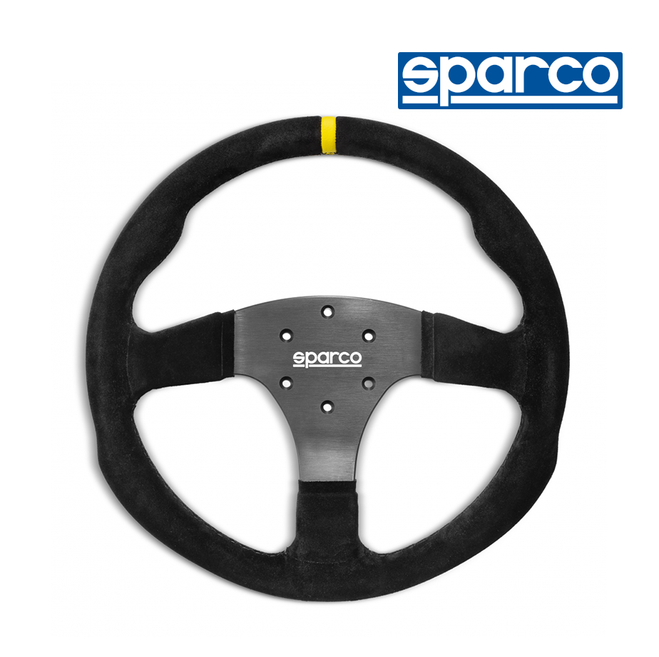 Sparco S/Wheel - R330 - Blk Suede - No Button - Steering Wheels