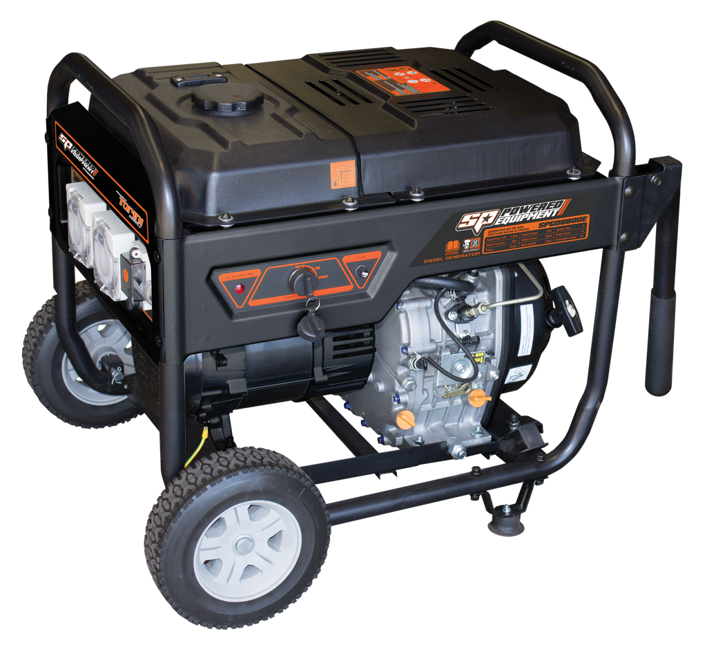 GENERATOR 6.8KVA CONSTRUCTION SERIES DIESEL SP POWER EQUIPMENT