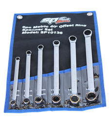 [SP10136] SET SPANNER DOUBLE RING 6PC METRIC SP TOOLS