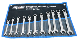 [SP10311] SET SPANNER ROE GEARDRIVE FLEX HEAD 11PC METRIC SP TOOLS