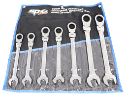 [SP10367] SET SPANNER ROE GEARDRIVE FLEX HEAD 7PC SAE SP TOOLS