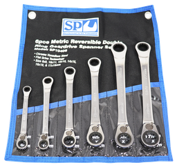 [SP10406] SET SPANNER DOUBLE RING 15° OFFSET 6PC METRIC SP TOOLS