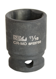 [SP22751] SOCKET IMPACT 3/8&quot;DR 6PT SAE 1/4&quot; SP TOOLS