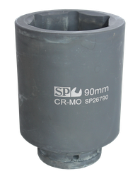 [SP26750] SOCKET IMPACT 1-1/2&quot;DR 6PT DEEP METRIC 50MM