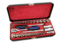 [SP20202] SOCKET SET 3/8DR 6PT 32PC METRIC/SAE