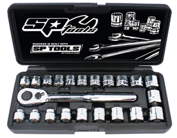 [SP20220] SOCKET SET 3/8DR 12PT LOW PROFILE 22PC METRIC/SAE