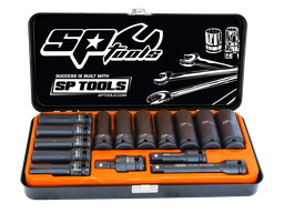 [SP20320] SOCKET SET IMPACT 1/2DR DEEP 6PT 15PC METRIC