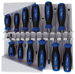 [SP34002] SCREWDRIVER SET 12PC PHILLIPS/SLOTTED