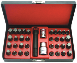 [SP39610] BIT SET 3/8 &amp; 1/2DR 37PC PROFESSIONAL