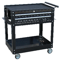 [SP40107] TROLLEY BLACK CUSTOM 2 DRAWER