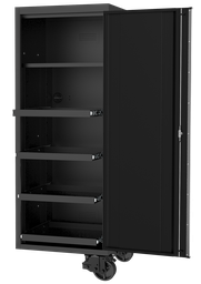 [SP44880] LOCKER SIDE USA5972 4 SHELF BLACK/CHROME